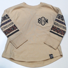 BLOOPER KIDS: Monogrammed Kids Long Sleeve Shirt