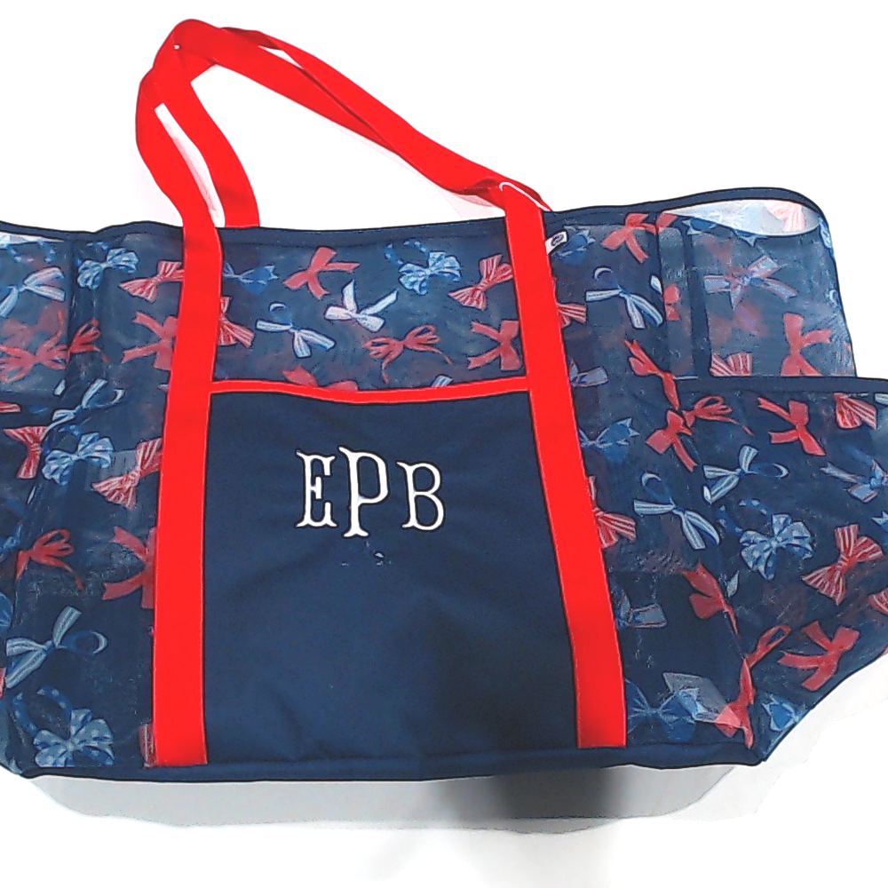 BLOOPER BAG: Monogrammed Mesh Tote