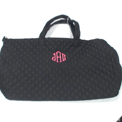 BLOOPER BAG: Monogrammed Diamond Quilted Weekender