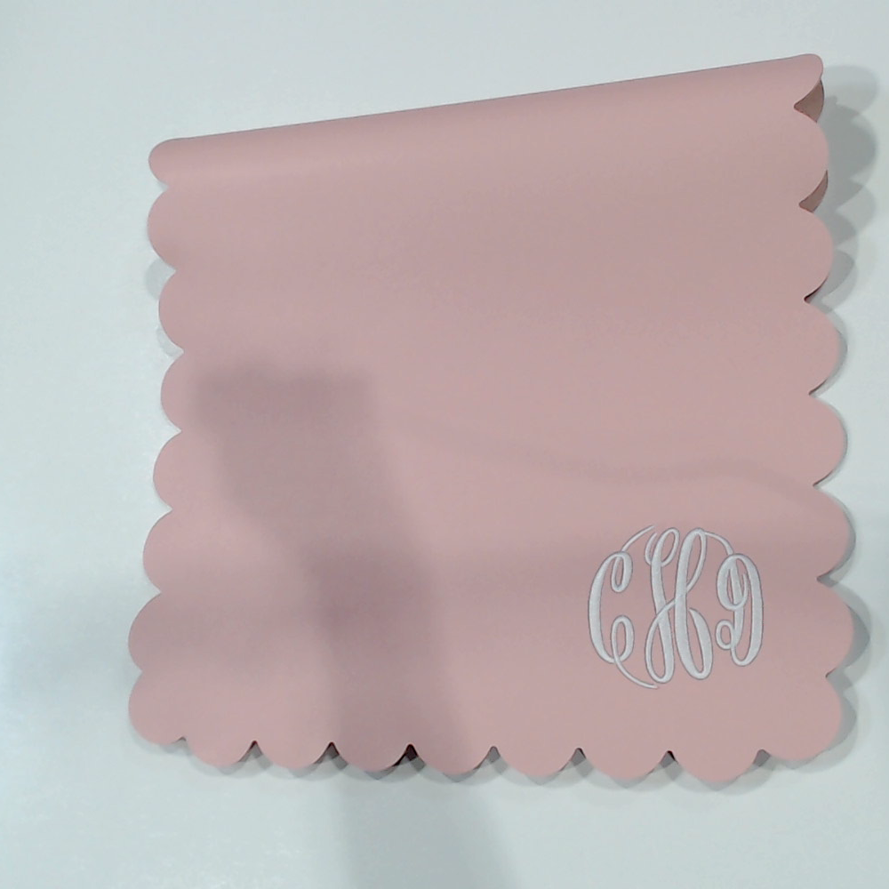 BLOOPER ACCESSORY: Monogrammed Desk Mat