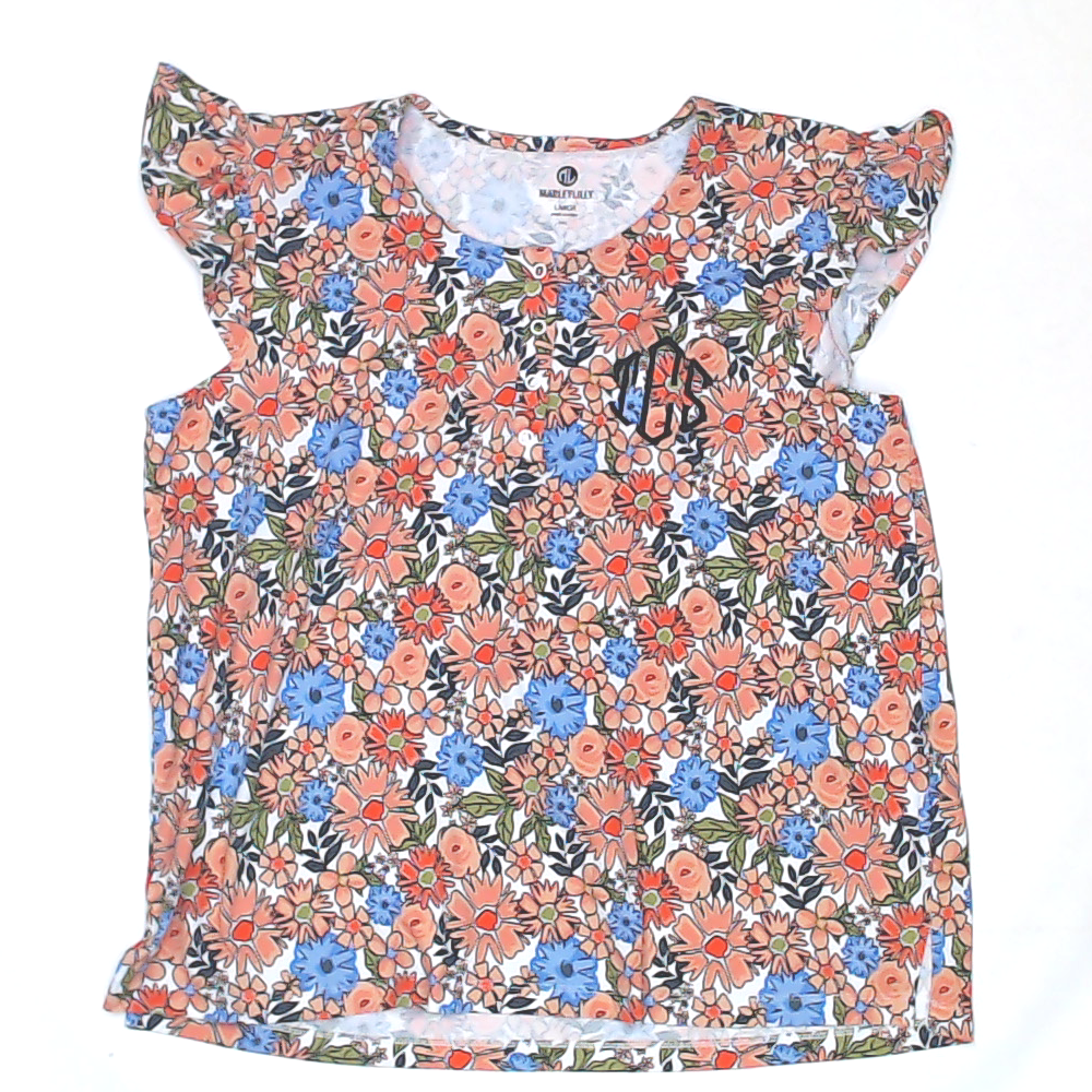 BLOOPER CLOTHING: Monogrammed Ruffle Top