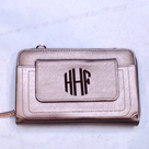 BLOOPER ACCESSORY: Monogrammed Phone Wallet Wristlet