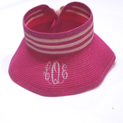 BLOOPER ACCESSORY: Monogrammed Packable Straw Visor