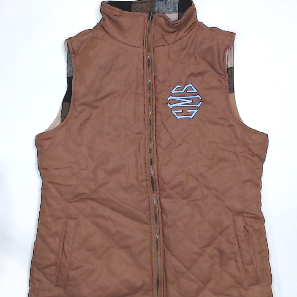 BLOOPER CLOTHING: Monogrammed Reversible Vest