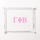 Gamma Phi Beta Acrylic Tray | Clear