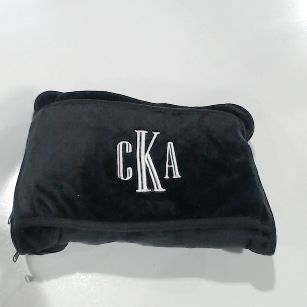 BLOOPER ACCESSORY: Monogrammed Travel Blanket Pillow