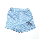 BLOOPER KIDS: Monogrammed Boys Swim Trunks
