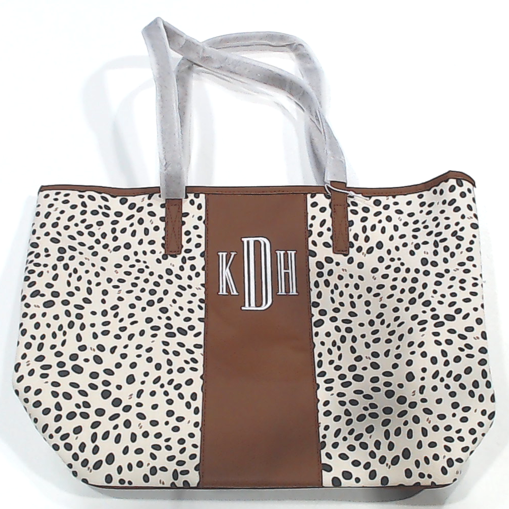 BLOOPER BAG: Monogrammed Leopard Tote Bag