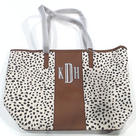BLOOPER BAG: Monogrammed Leopard Tote Bag