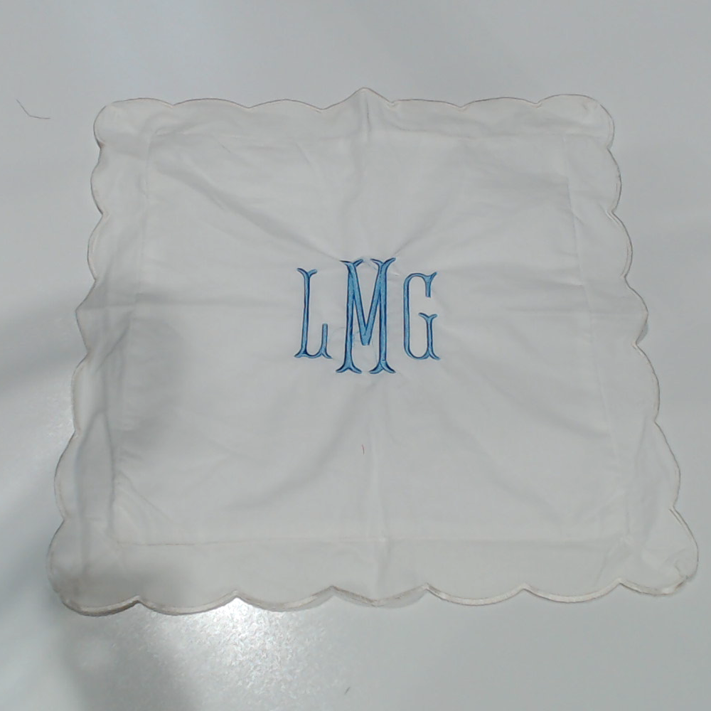 BLOOPER ACCESSORY: Monogrammed Pillow Sham