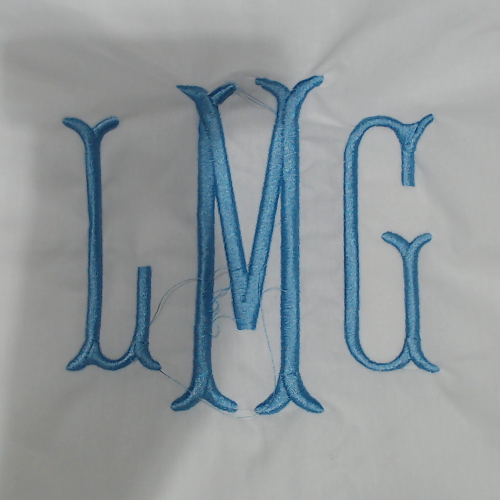 BLOOPER ACCESSORY: Monogrammed Pillow Sham