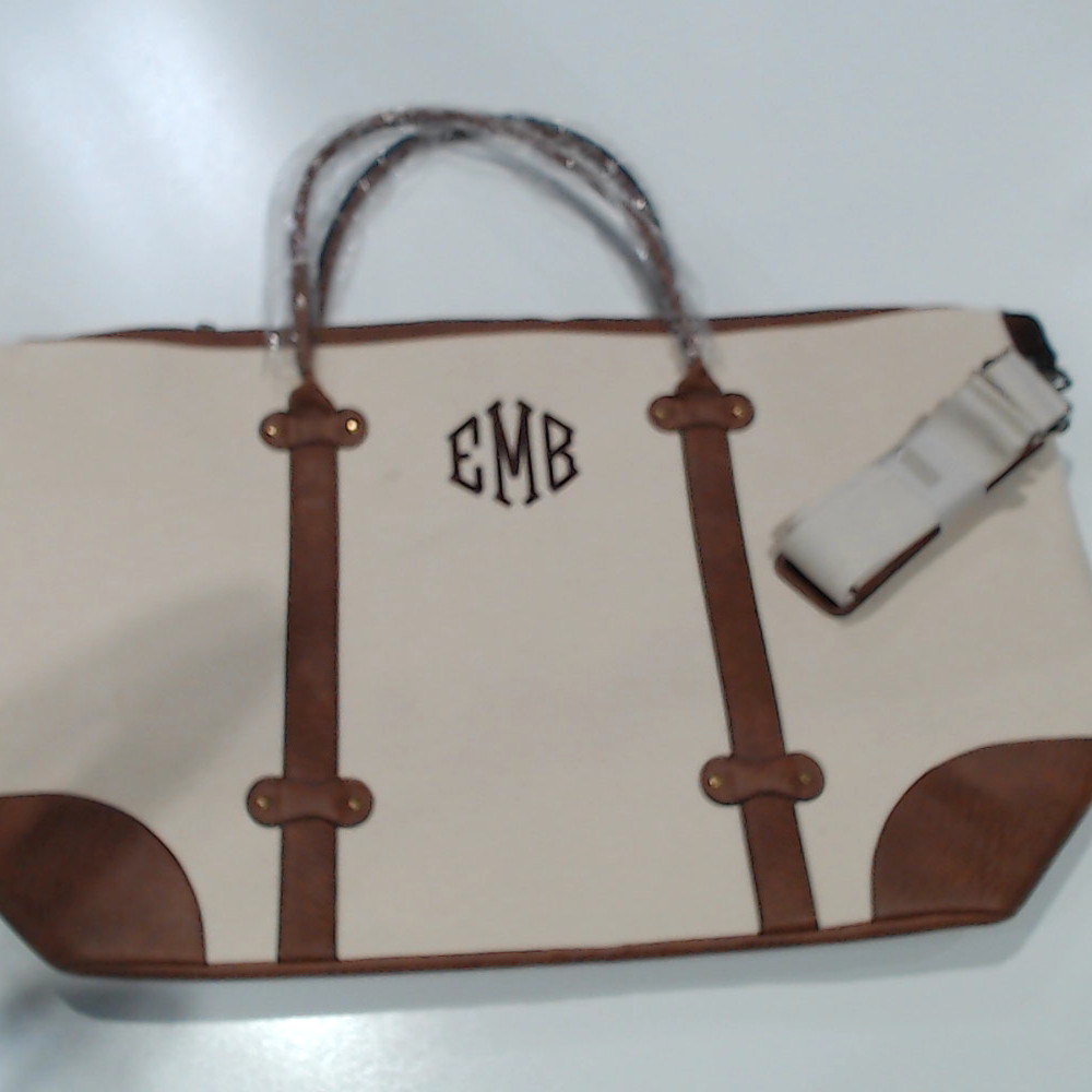 BLOOPER BAG: Monogrammed Vintage Weekender