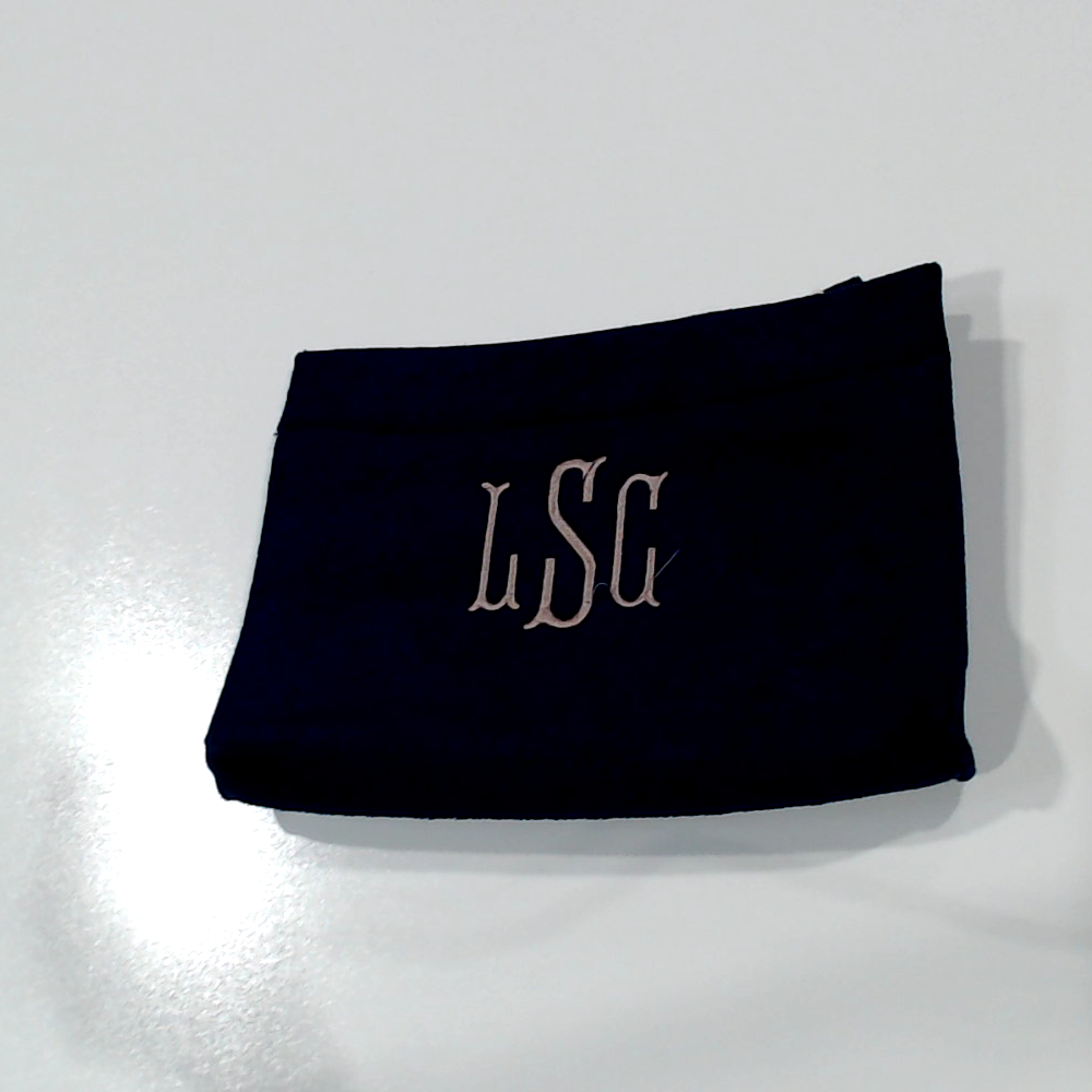 BLOOPER BAG: Monogrammed Terry Toiletry Bag
