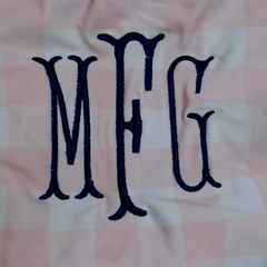 BLOOPER SWIM: Monogrammed High Neck Bikini Top