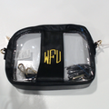 BLOOPER BAG: Monogrammed Clear Stadium Crossbody Bag