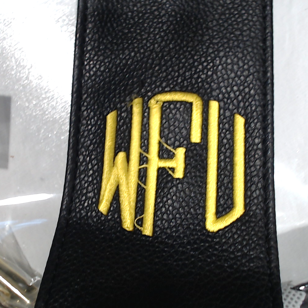 BLOOPER BAG: Monogrammed Clear Stadium Crossbody Bag