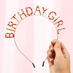 Rhinestone Birthday Headband
