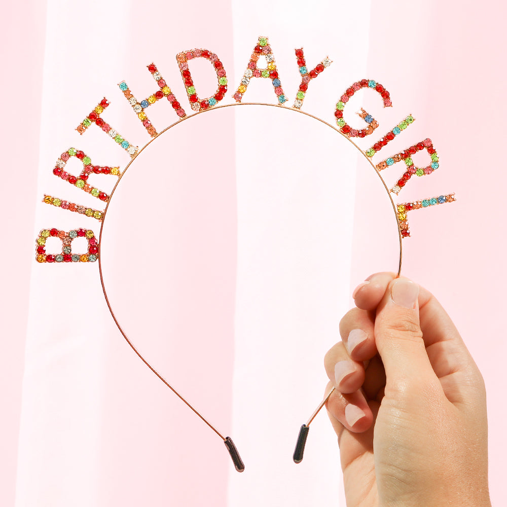 Rhinestone Birthday Headband