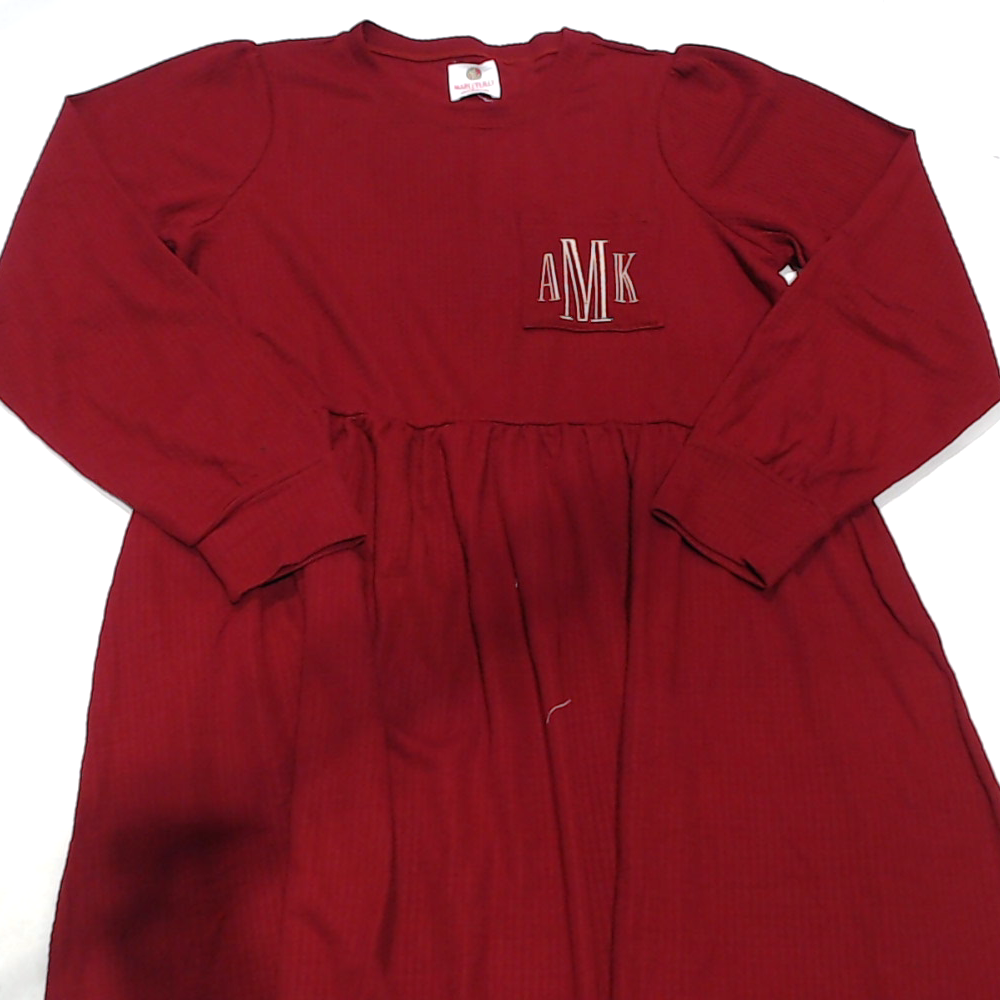 BLOOPER CLOTHING: Monogrammed Waffle Dress
