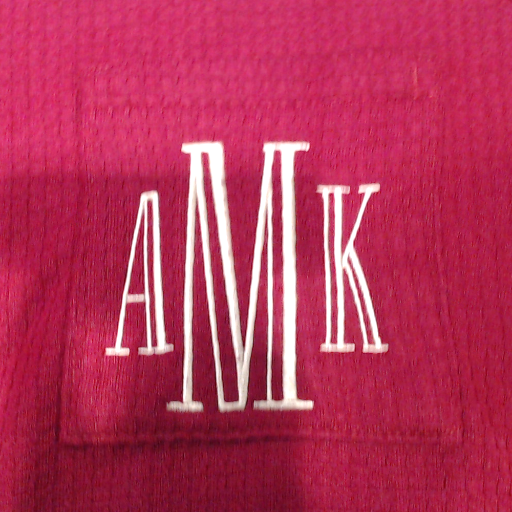 BLOOPER CLOTHING: Monogrammed Waffle Dress