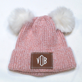 BLOOPER KIDS: Monogrammed Kids Pom Pom Beanie