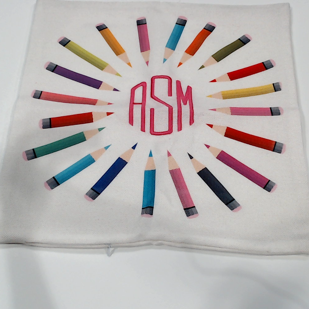 BLOOPER ACCESSORY: Monogrammed Pillow Sham