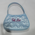 BLOOPER KIDS: Monogrammed Girls Quilted Shoulder Bag