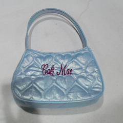BLOOPER KIDS: Monogrammed Girls Quilted Shoulder Bag