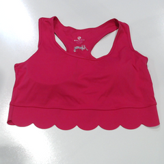 BLOOPER CLOTHING: Monogrammed Scalloped Sports Bra