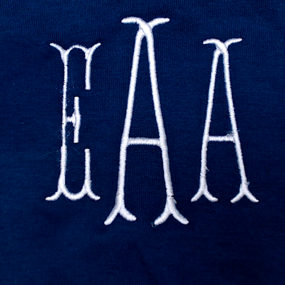 BLOOPER CLOTHING: Monogrammed Quarter Zip Sweatshirt