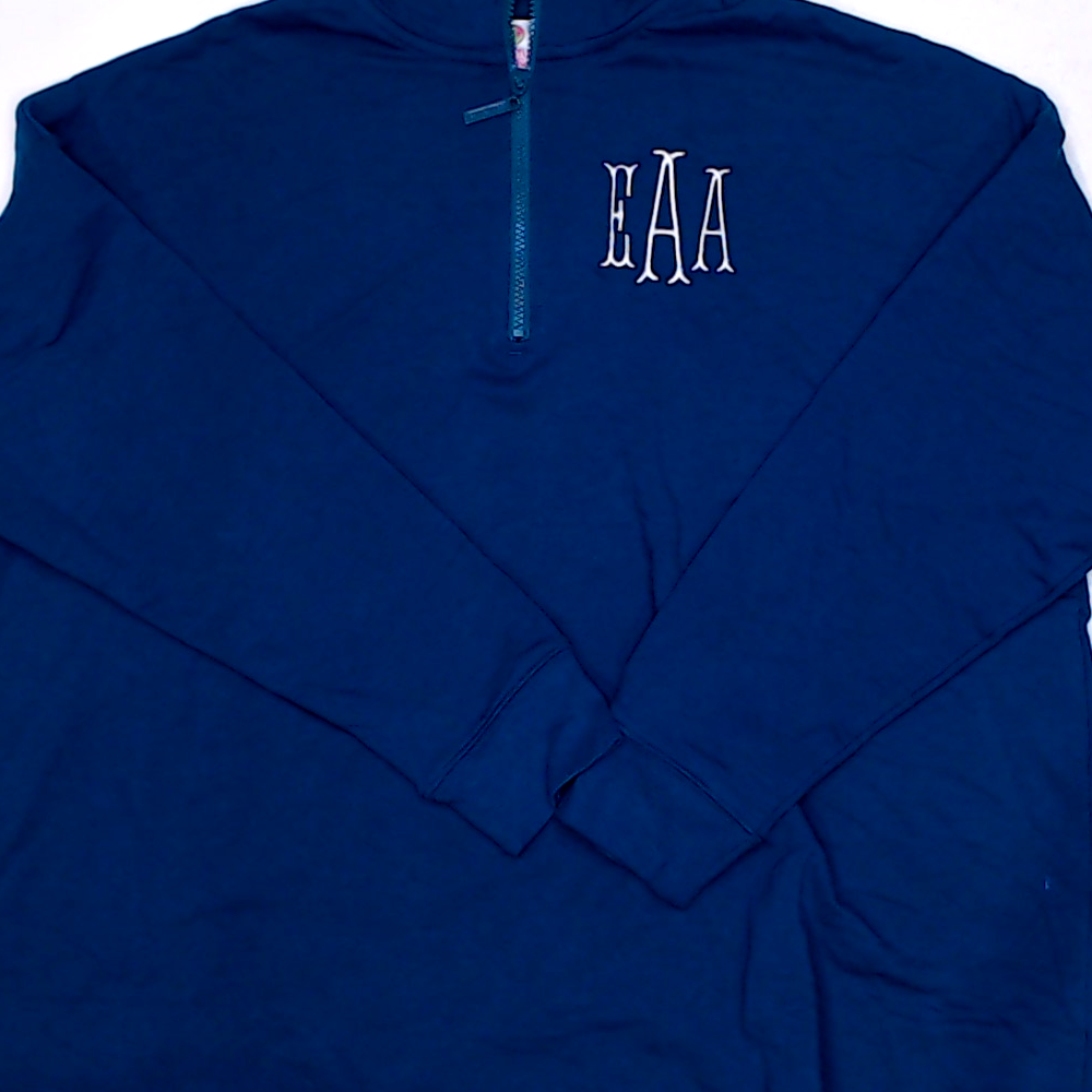 BLOOPER CLOTHING: Monogrammed Quarter Zip Sweatshirt