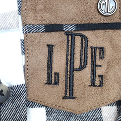 BLOOPER KIDS: Monogrammed Kids Plaid Layering Tunic