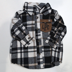 BLOOPER KIDS: Monogrammed Kids Plaid Layering Tunic