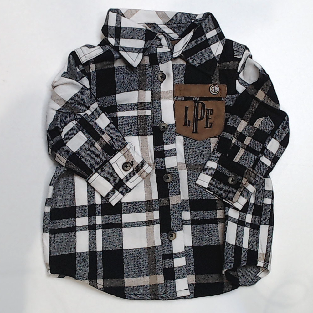 BLOOPER KIDS: Monogrammed Kids Plaid Layering Tunic