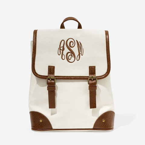 backpack name monogram leather Monogrammed Purse Built a rod holder Color:Original Chromer Custom laser logo leather l-xl-size