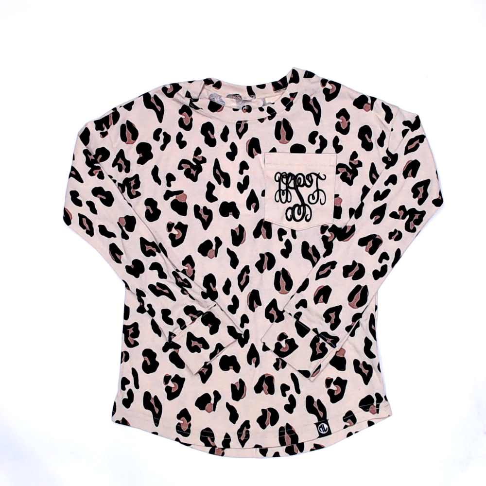 BLOOPER KIDS: Monogrammed Kids Long Sleeve Shirt