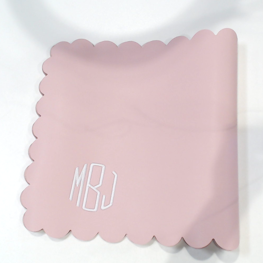 BLOOPER ACCESSORY: Monogrammed Desk Mat