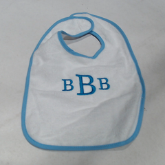 BLOOPER KIDS: Monogrammed Outline Baby Bib