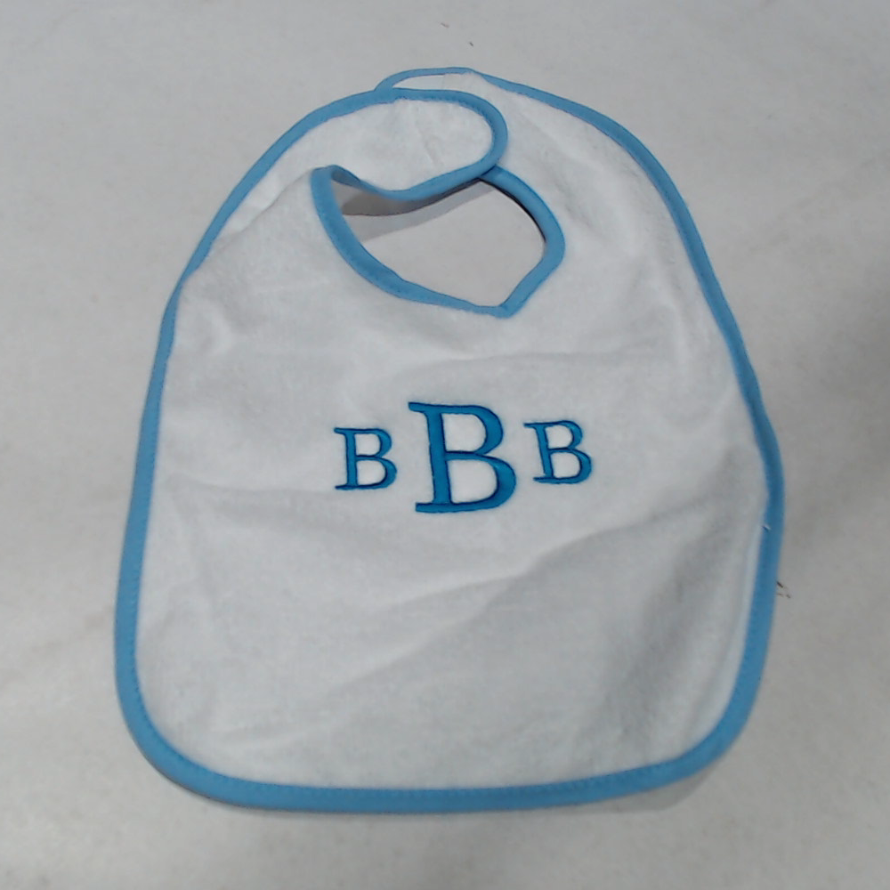 BLOOPER KIDS: Monogrammed Outline Baby Bib