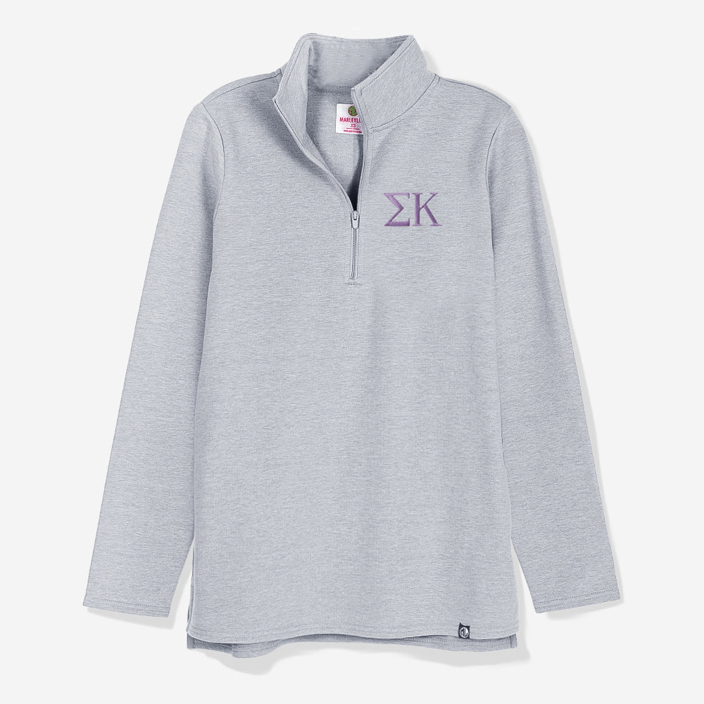 sigma kappa pullover sweatshirt in heathered gray