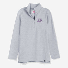 sigma kappa pullover sweatshirt in heathered gray