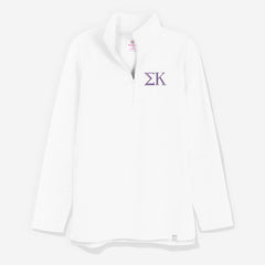 sigma kappa pullover sweatshirt in white