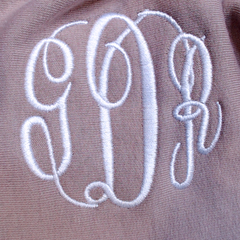 BLOOPER CLOTHING: Monogrammed Quarter Zip Sweatshirt
