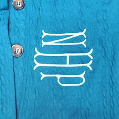 BLOOPER CLOTHING: Monogrammed Cable Knit Pullover