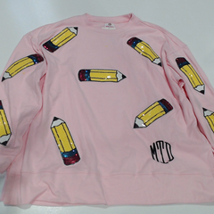 BLOOPER CLOTHING: Monogrammed Sequin Teacher Sweatshirt