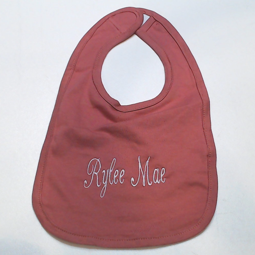 BLOOPER KIDS: Monogrammed Baby Bib