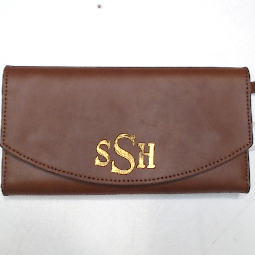 BLOOPER ACCESSORY: Monogrammed Leather Wallet