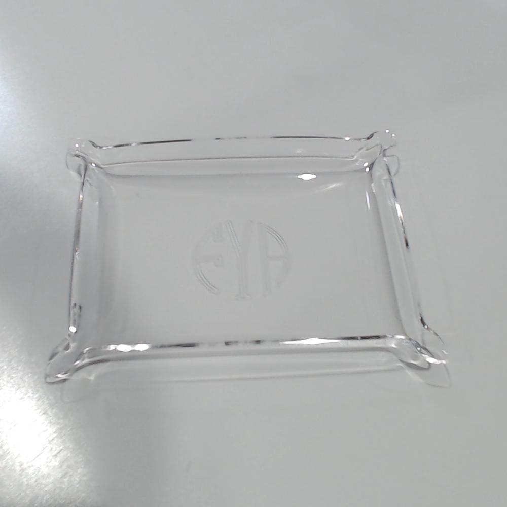 BLOOPER ACCESSORY: Monogrammed Small Acrylic Tray