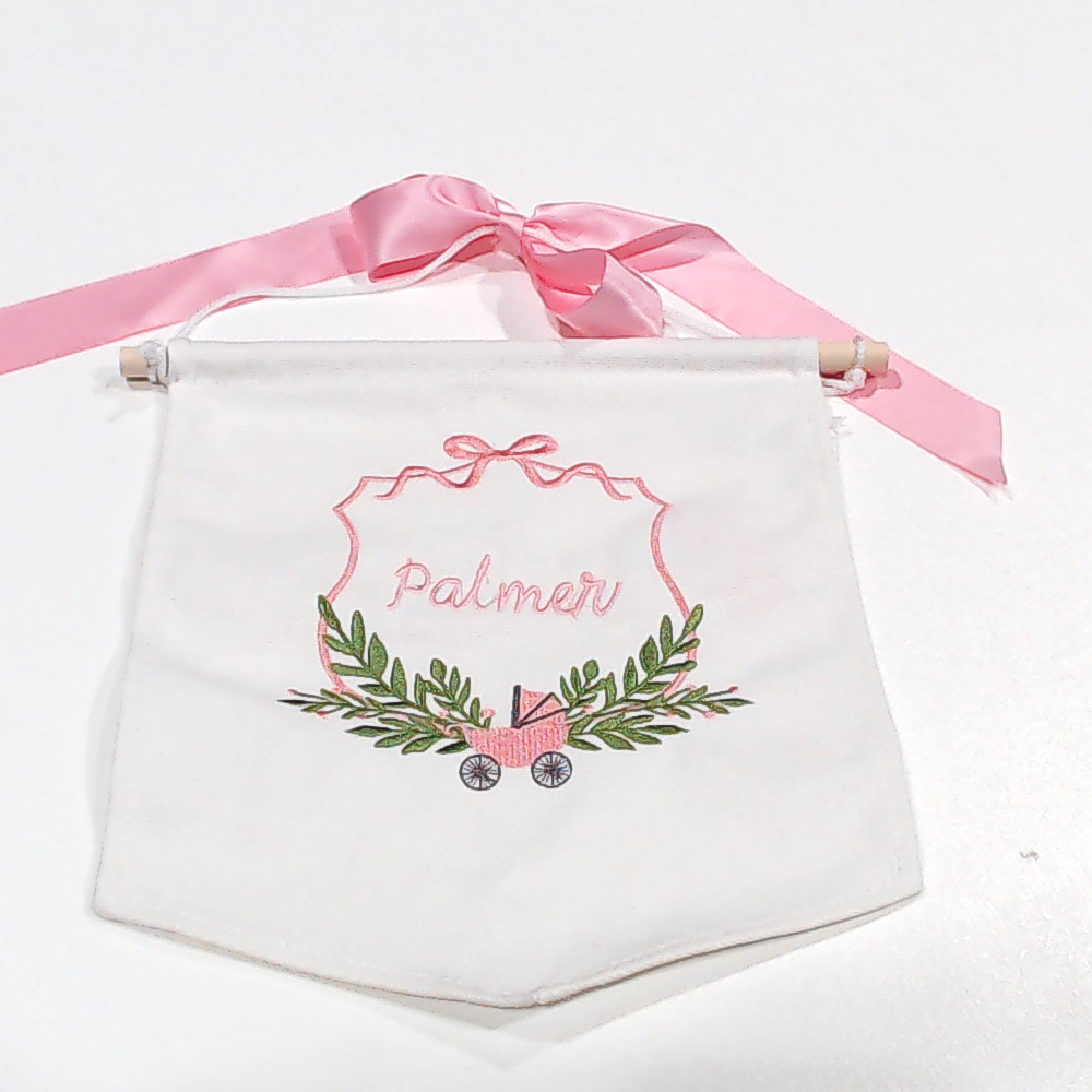 BLOOPER KIDS: Monogrammed New Baby Banner