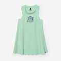monogrammed girls scallop dress in mint